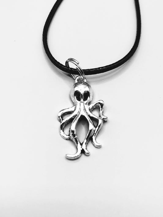 Octopus Necklace, Armed-to-Ink Pendant