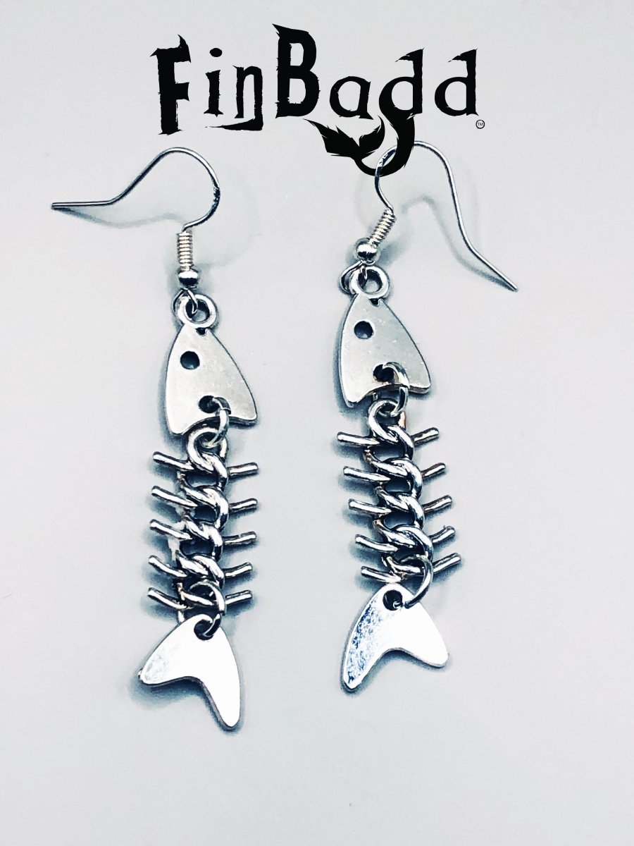 Badd-to-the-BoneFish Dangle Earrings - finbadd