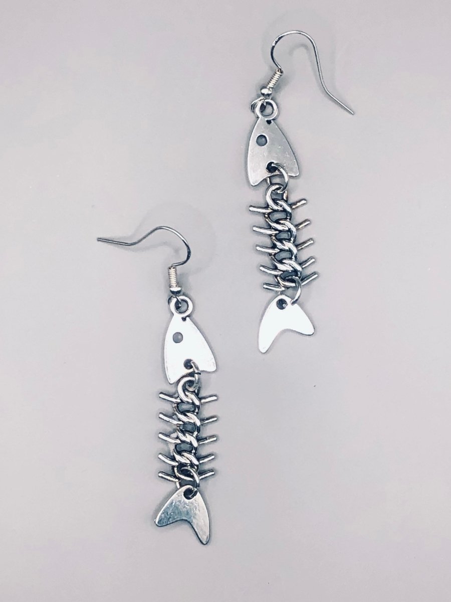 Badd-to-the-BoneFish Dangle Earrings - finbadd