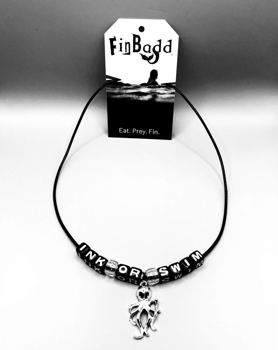 "Ink or Swim" Octopus Necklace - finbadd