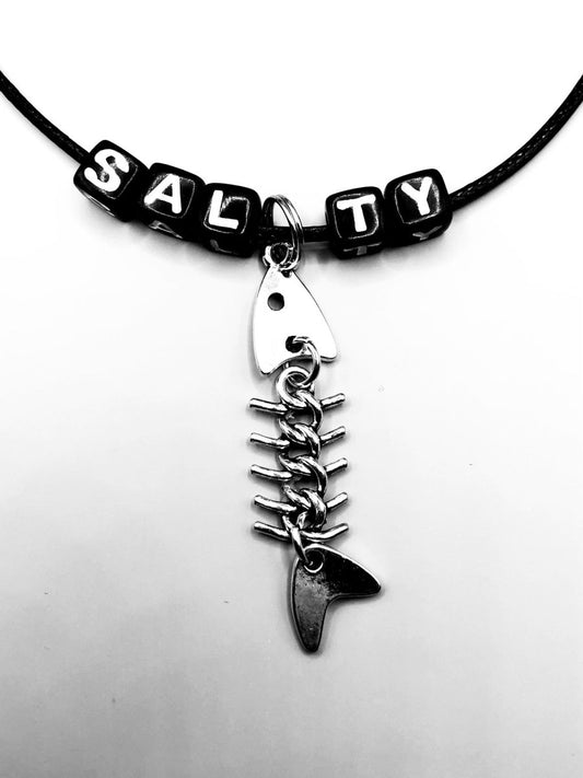 Salty Fish Bone Necklace - finbadd